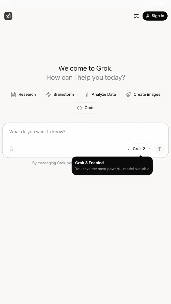Grok AI(�����ʴ�ǿ)v1.1.0 �ֻ���