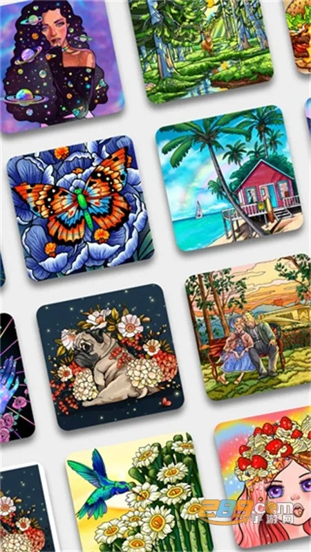 乐涂数字填色(数字填色游戏) 乐涂数字填色(数字填色游戏)